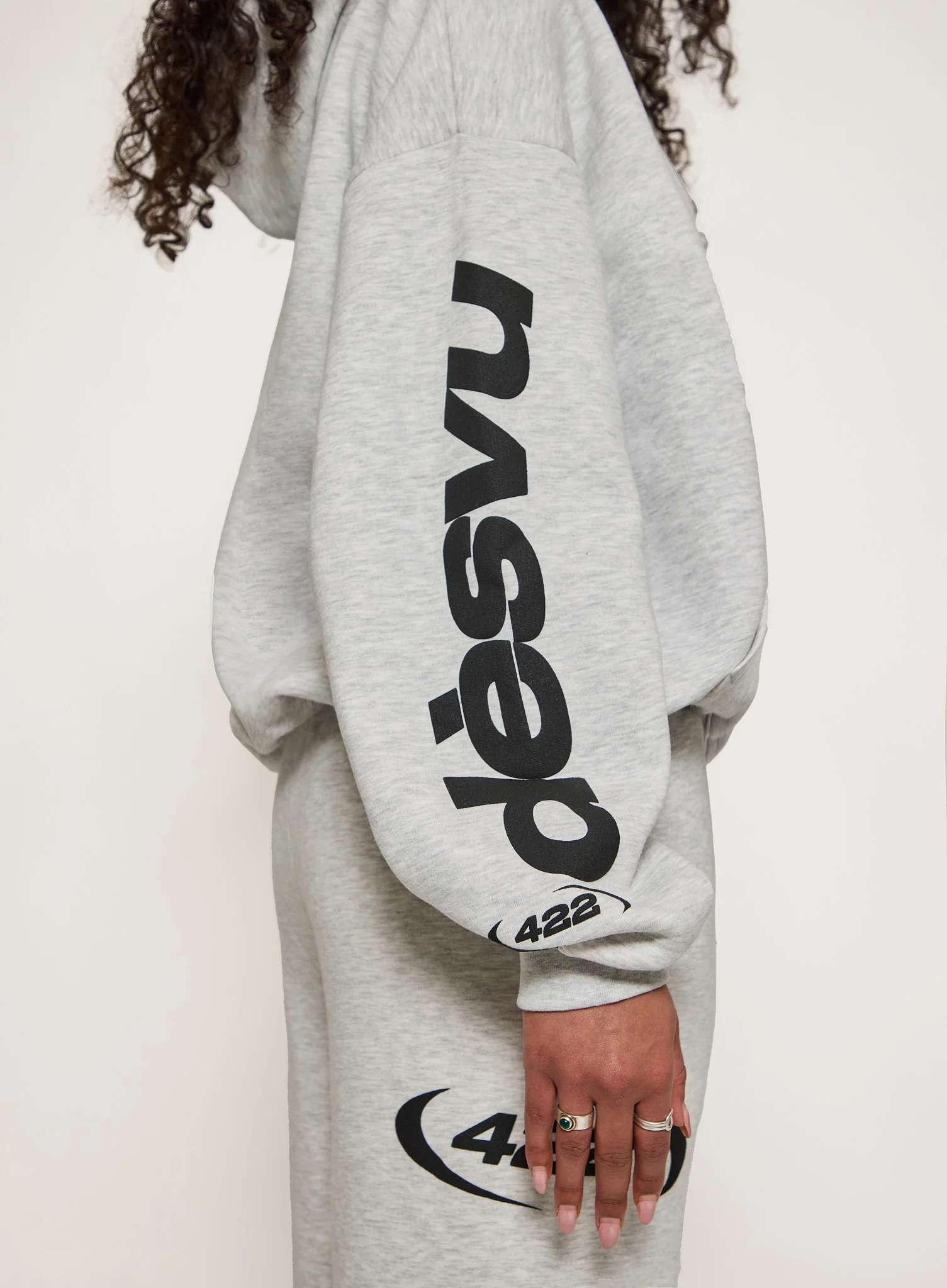 422 Hoodie - Grey - Image 3