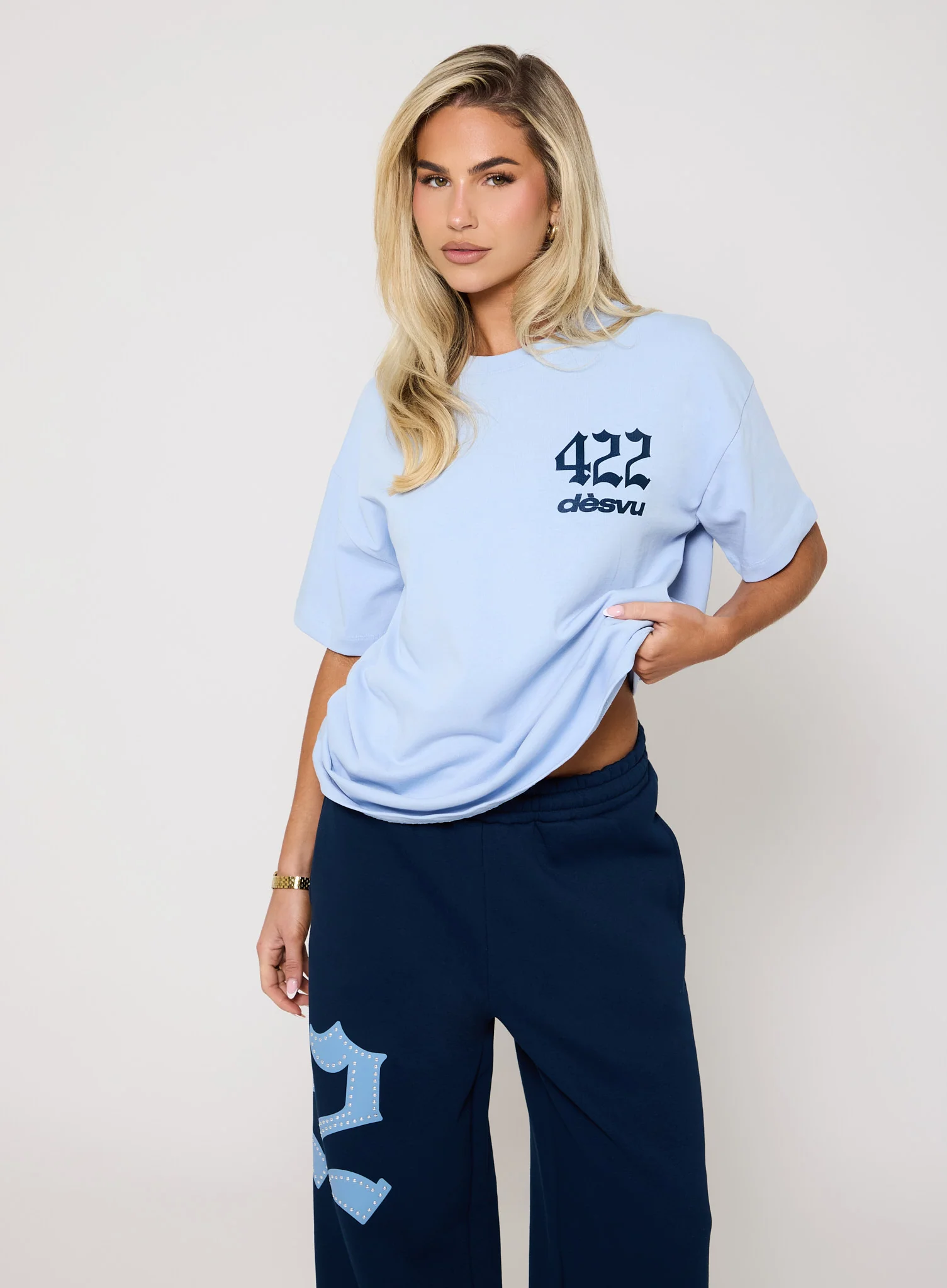 422 Oversize Tee - Light Blue - Image 4