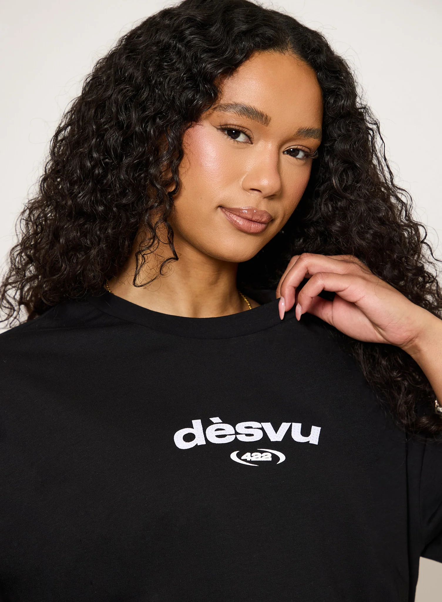 422 Oversized Tee - Black - Image 4