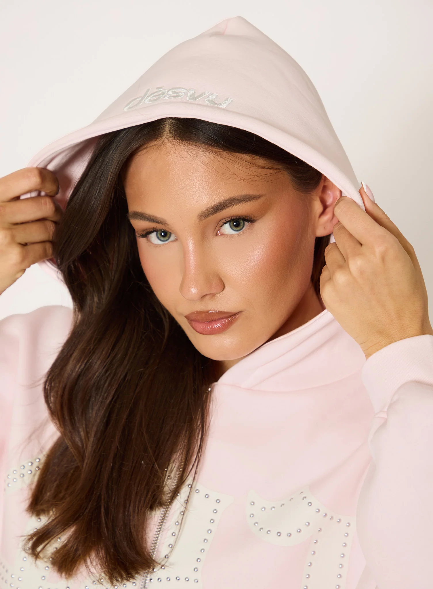 422 Oversized Zip Hoodie - Light Pink - Image 5