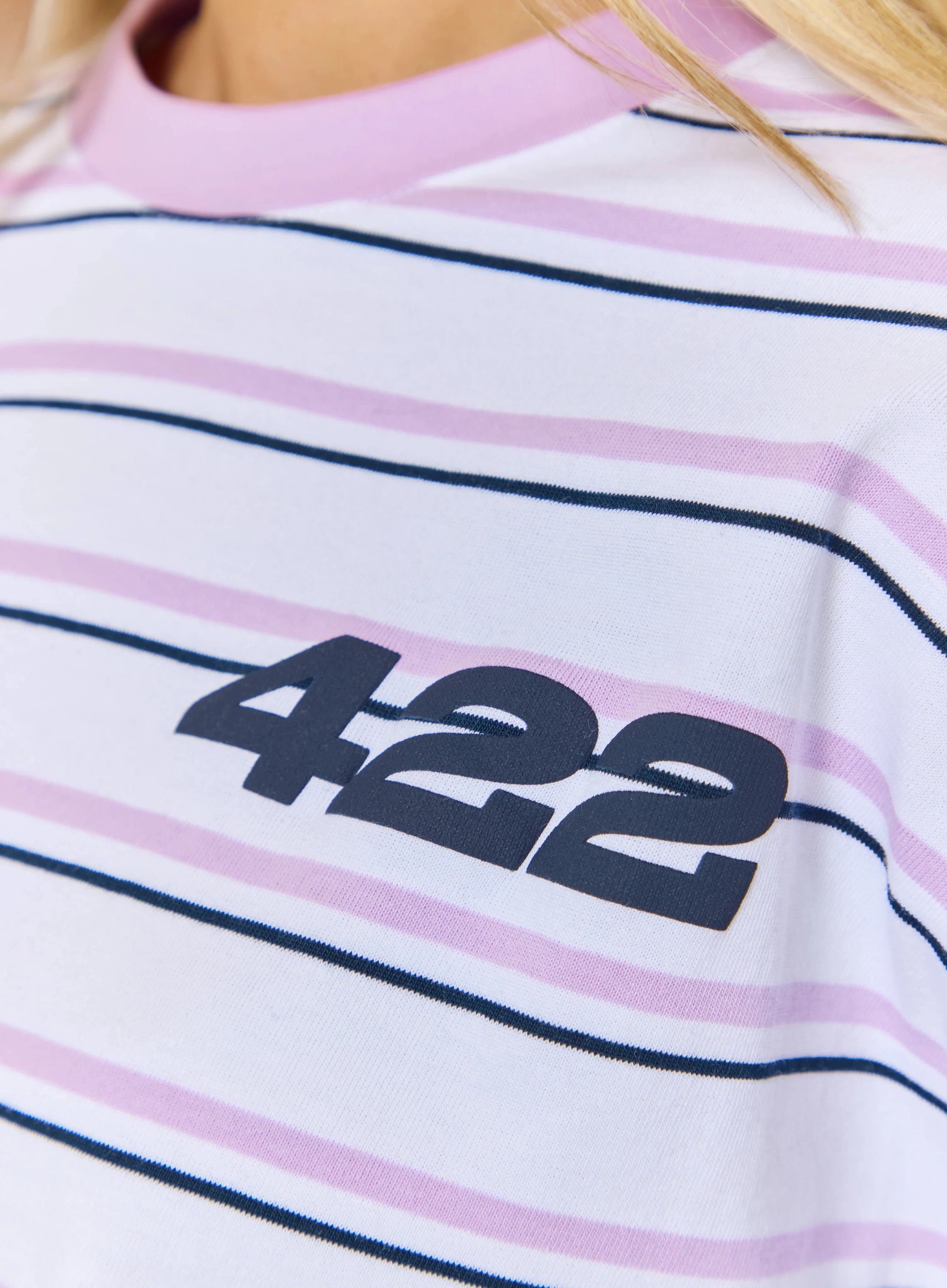 Striped Tee - Lilac - Image 2