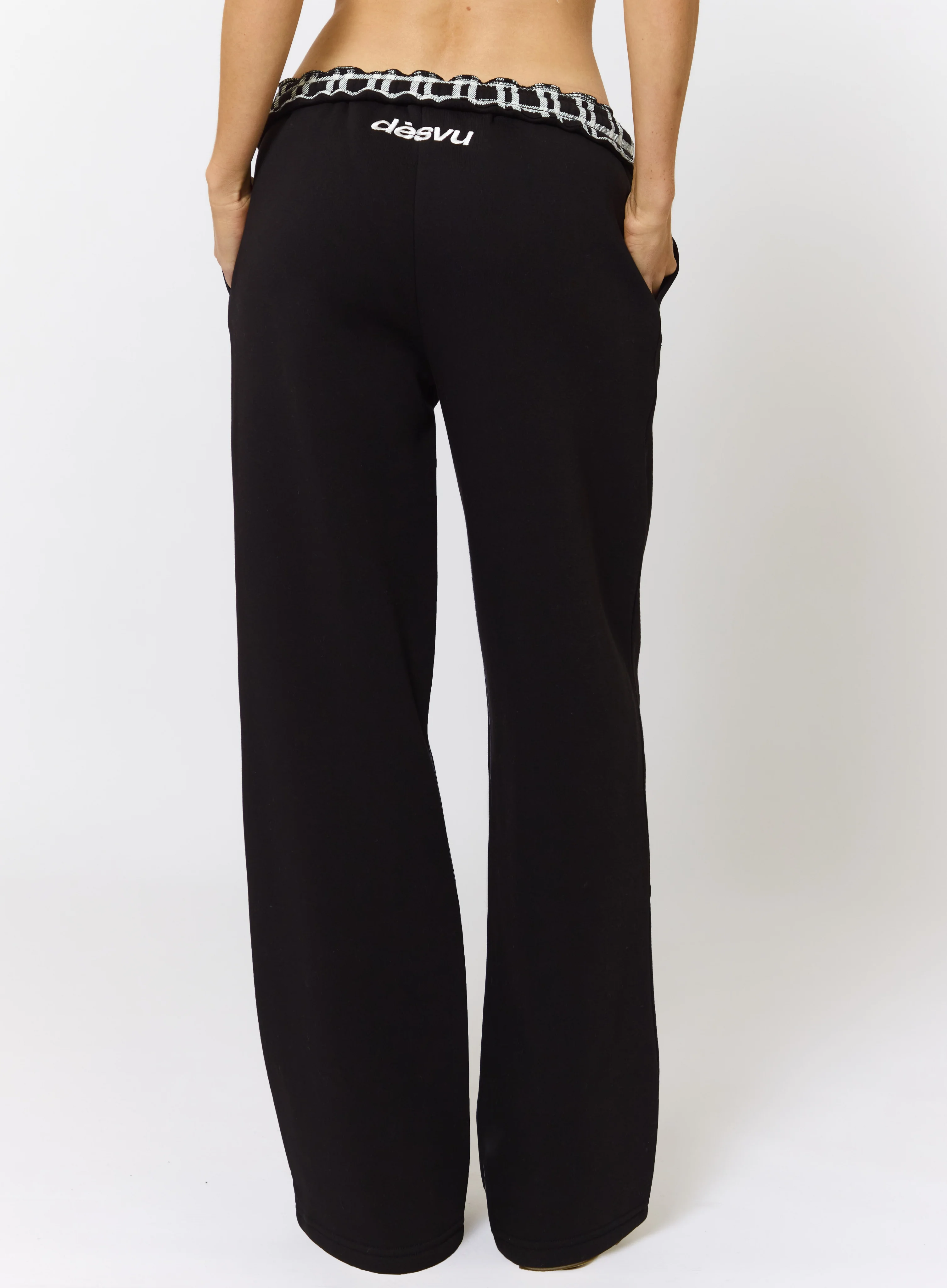 Twin Teddy Joggers - Black - Image 4